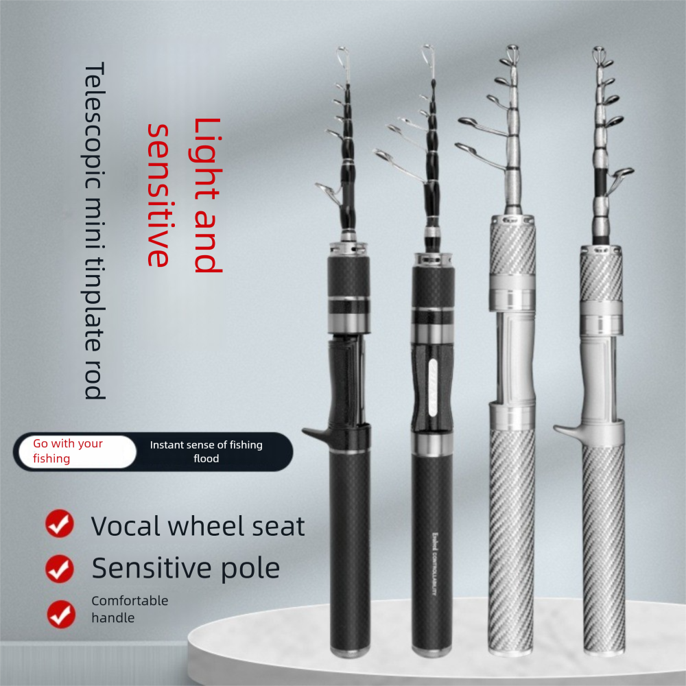 Spincast Reel - Telescopic Fishing Rod Full Kits Spincast