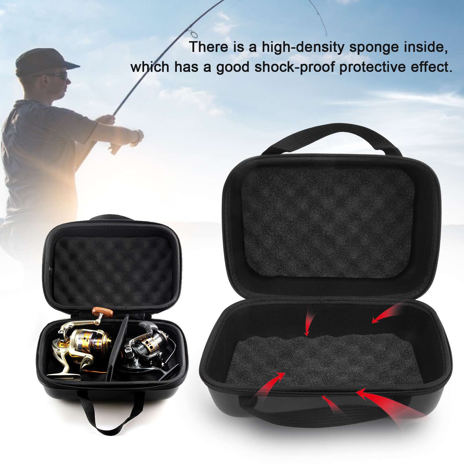 Reel Case - Fishing Reel Cases Cover PU Leather