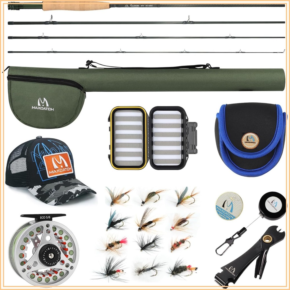Fly Reel - Extreme Fly Fishing Combo Kit 3/5/6/8