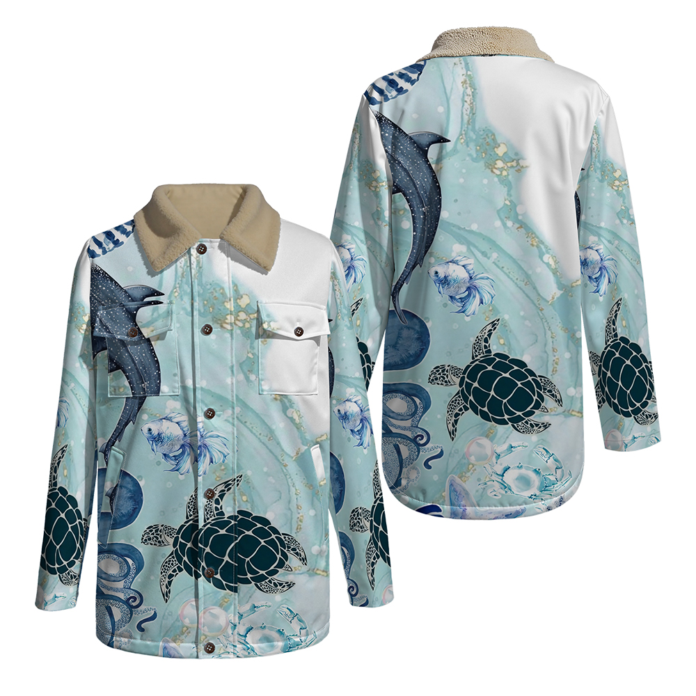 Conventional Reel - Ocean Theme Sea Turtle Jellyfish Print