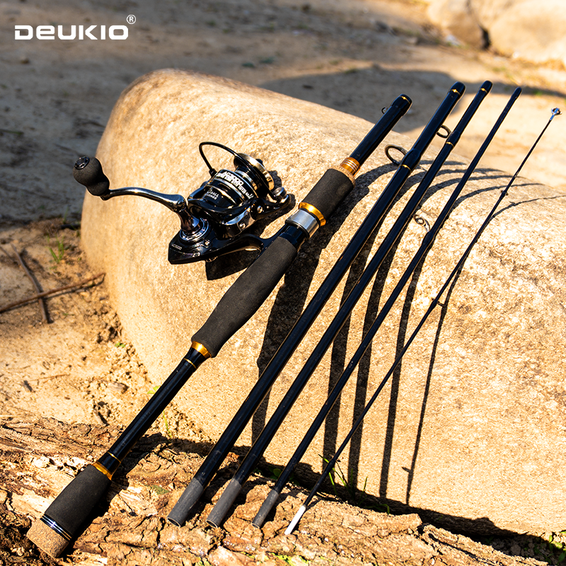 Spinning Reel - DEUKIO Fishing Rod Reel Combo 1.8