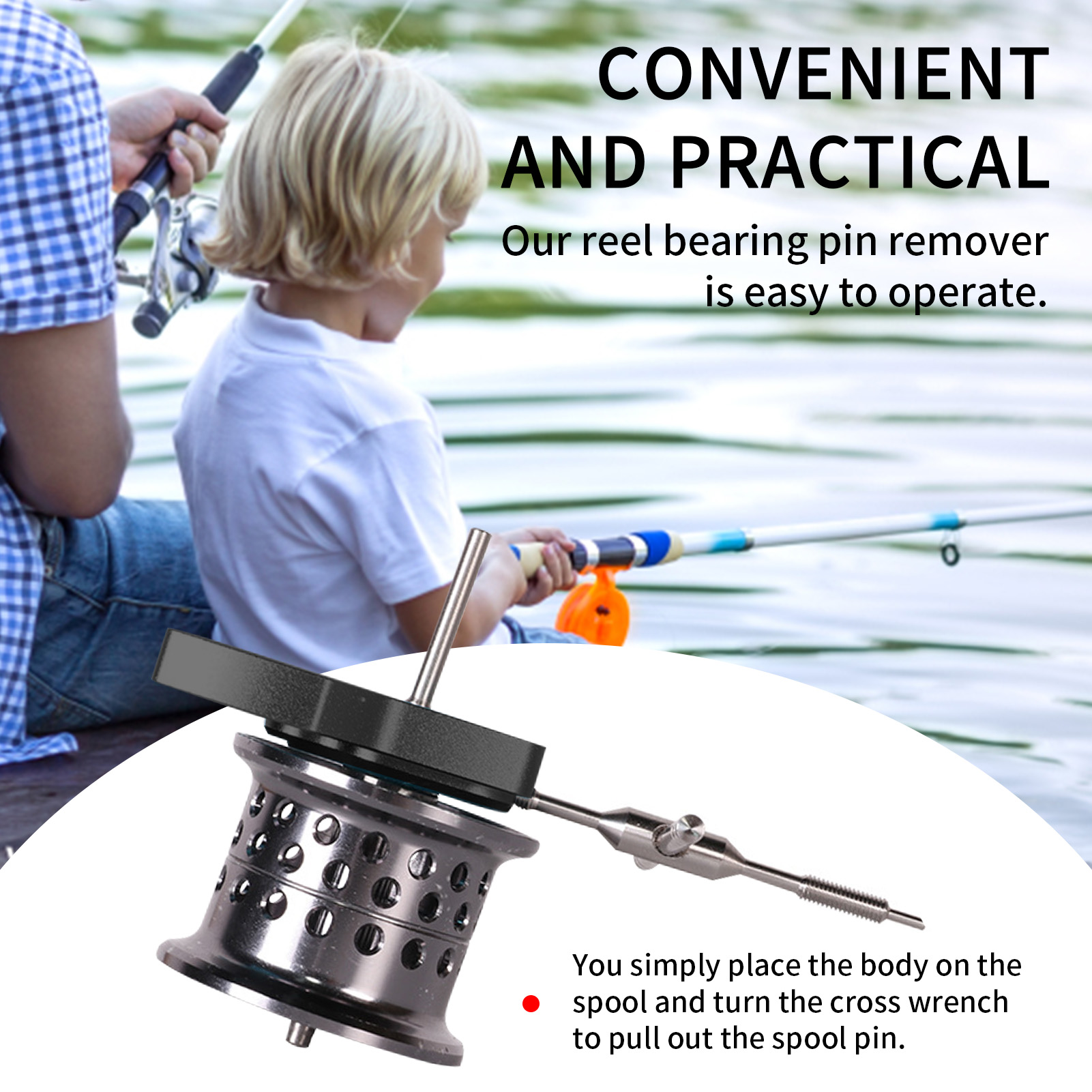 Spool Bearing Pin Remover Fish - Baitcasting Reel recensione e prezzo