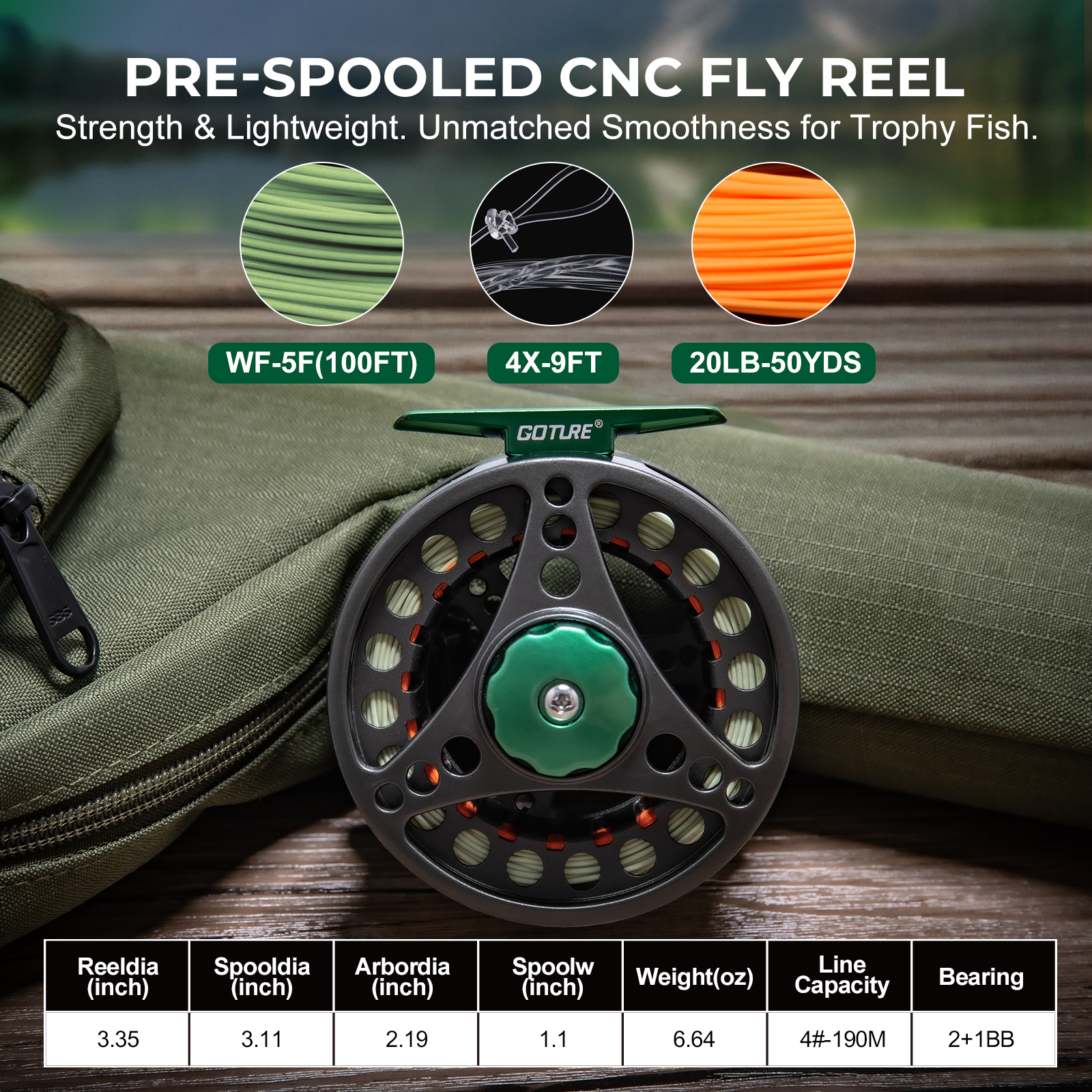 Goture Fly Fishing Rod and Ree - Fly Reel recensione e prezzo