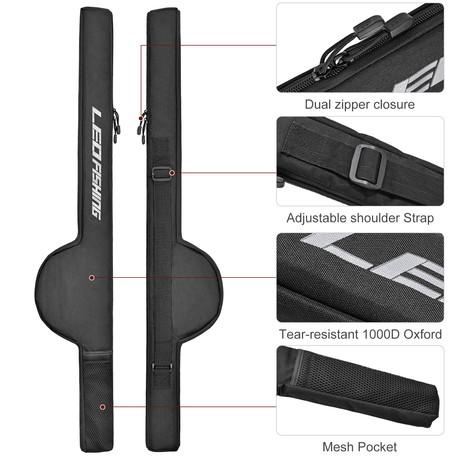 Fishing Rod Bag 85cm/106cm/126 - Reel Case recensione e prezzo