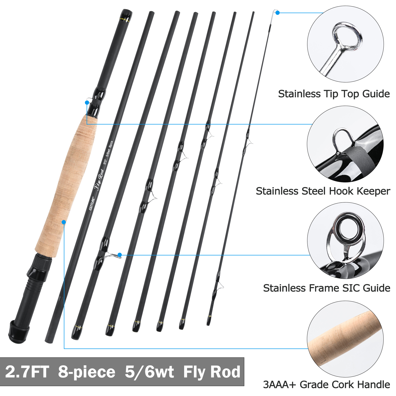 Goture 8Section Travel Fly Fis - Fly Reel recensione e prezzo