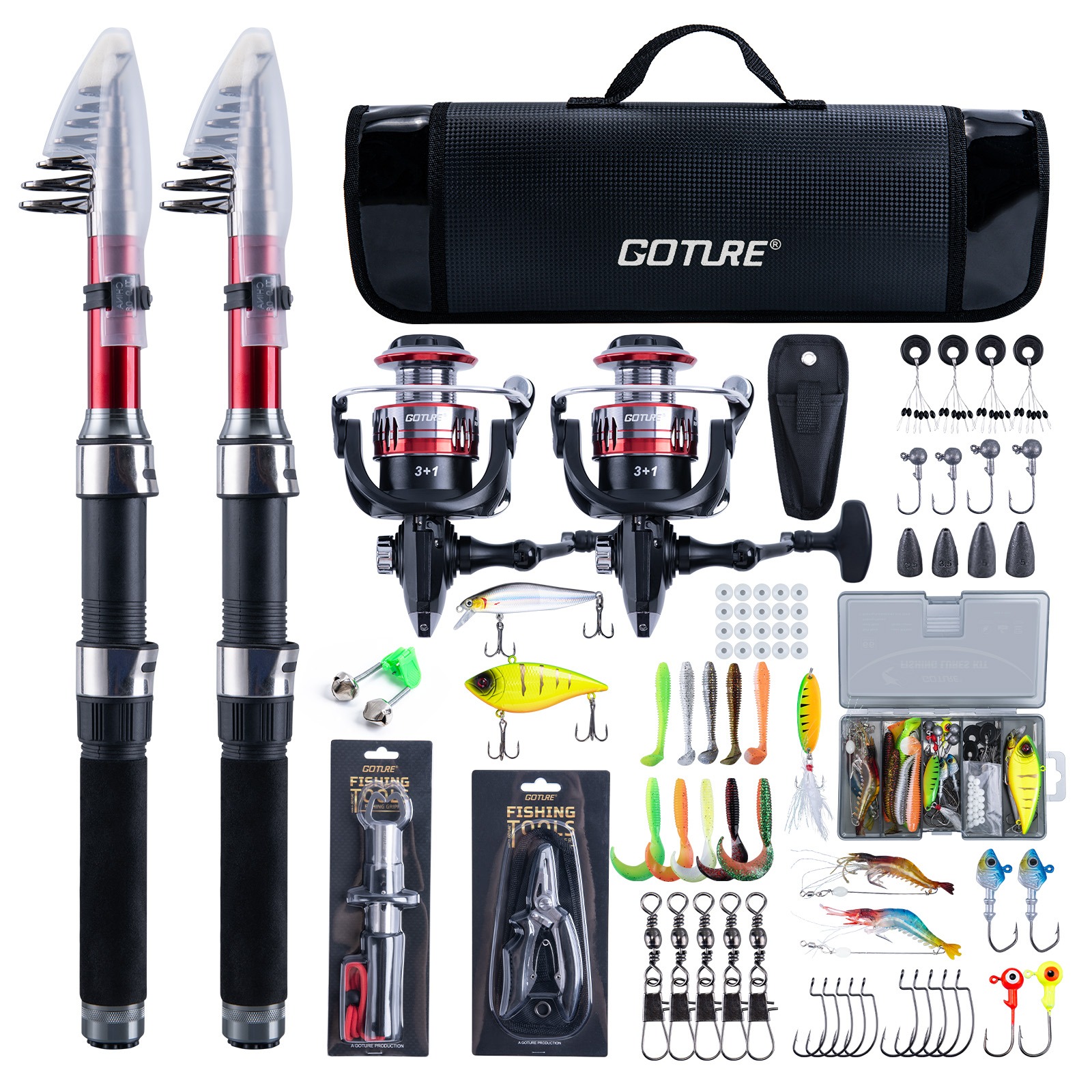 Goture Complete Beginner Fishi - Reel Bag recensione e prezzo