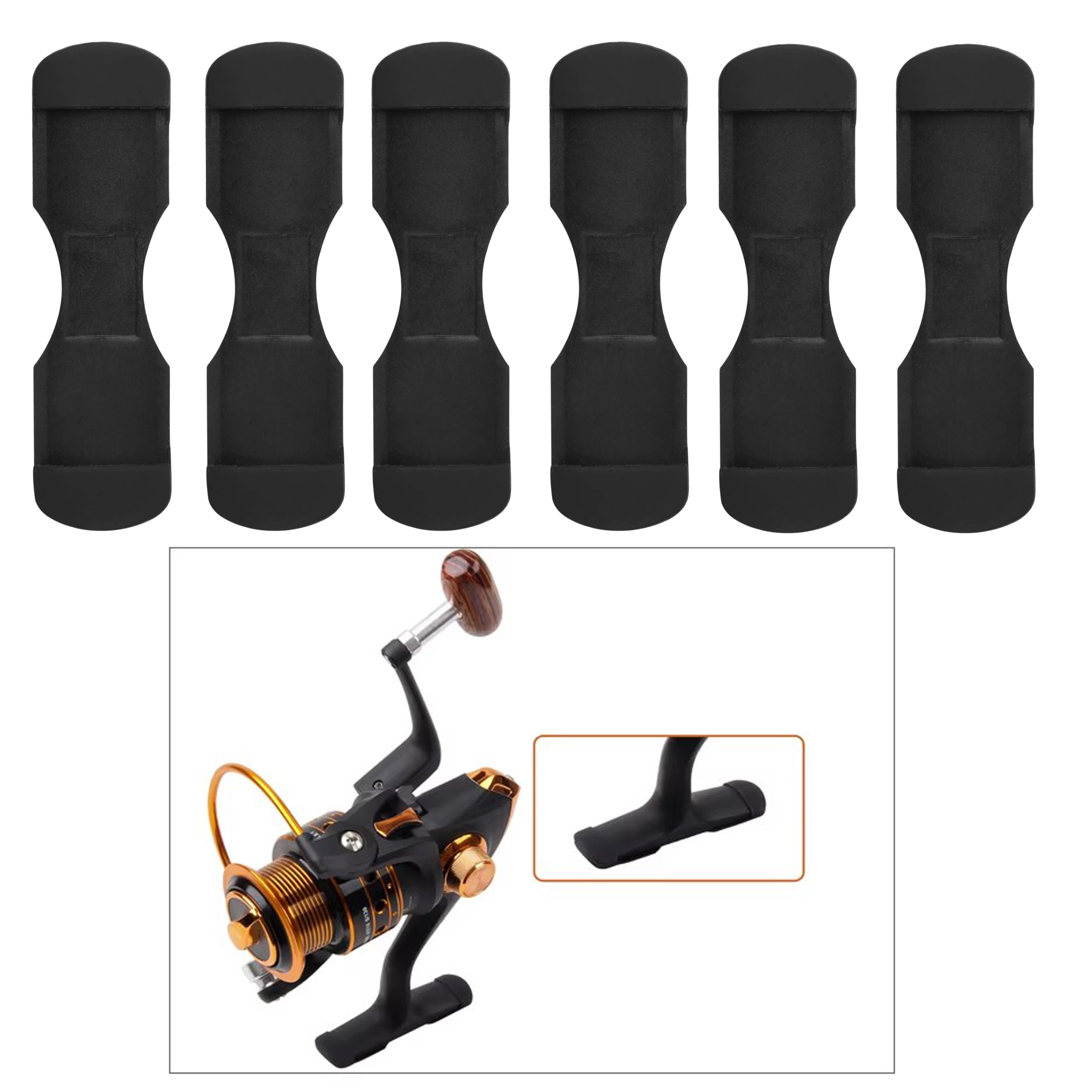 6pcs Black Rubber Fishing Reel - Trolling Reel recensione e prezzo