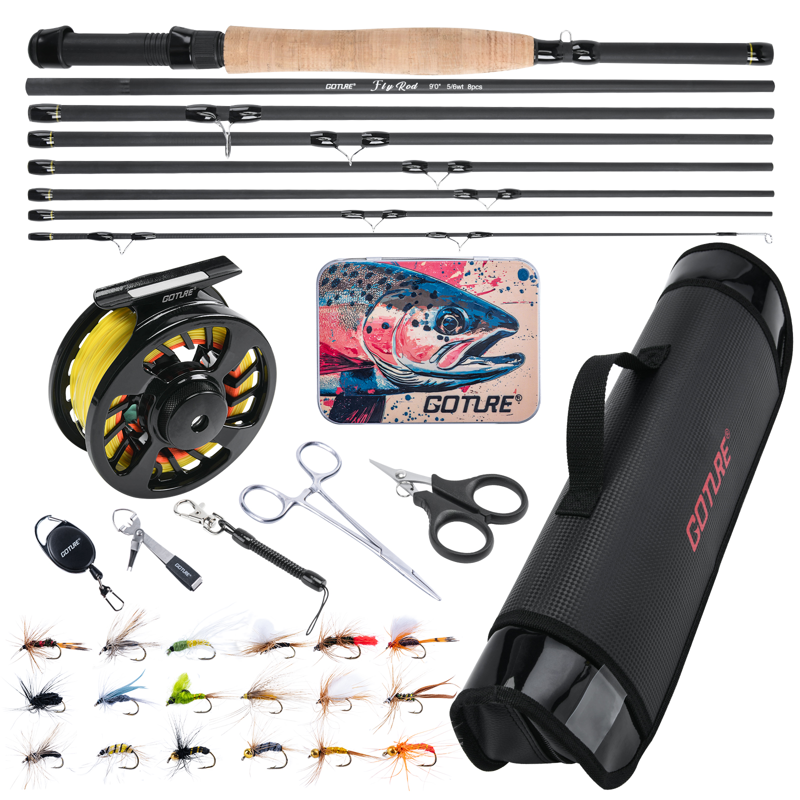 Goture Fly Fishing Rod and Ree - Fly Reel recensione e prezzo