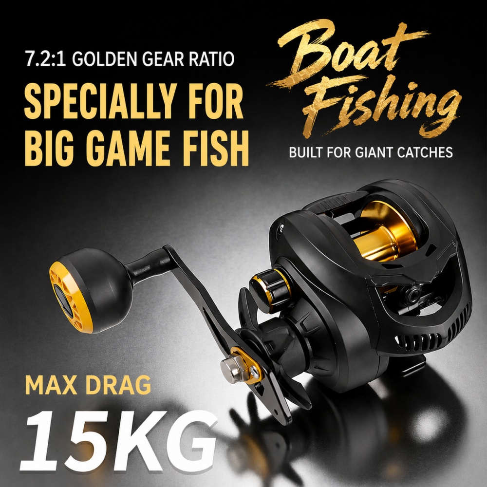 7.2:1 Heavy Duty Baitcasting R - Trolling Reel recensione e prezzo
