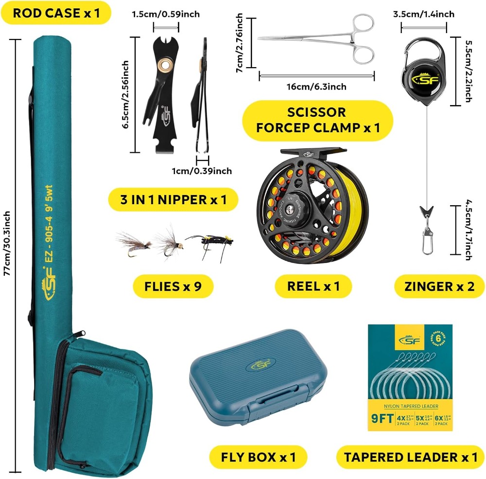Fly Fishing Rod Combo Starter  - Reel Case recensione e prezzo
