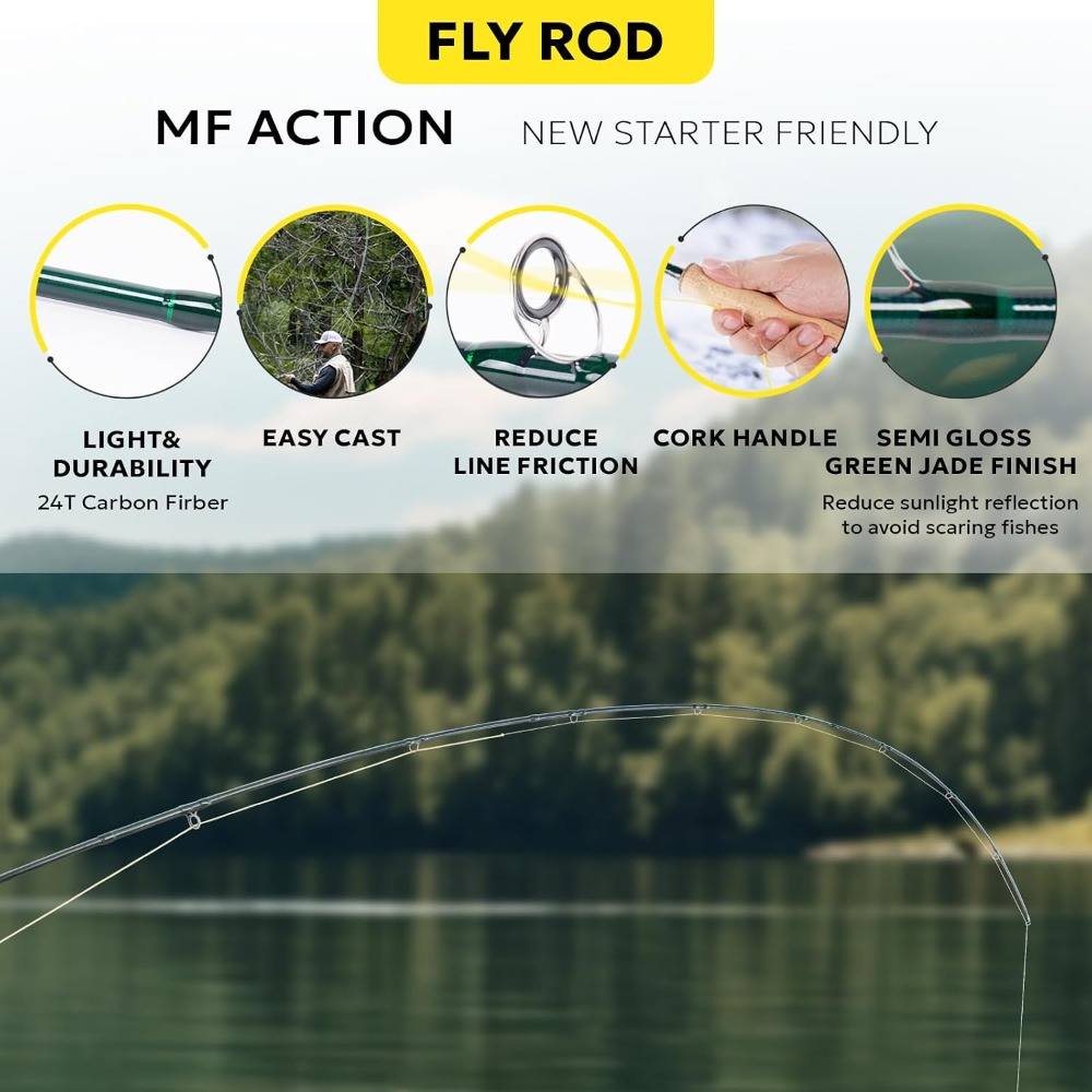 Fly Fishing Rod Combo Starter  - Reel Case recensione e prezzo