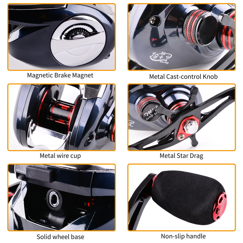 8.0:1 19+1BB Fishing Reel Left - Trolling Reel recensione e prezzo