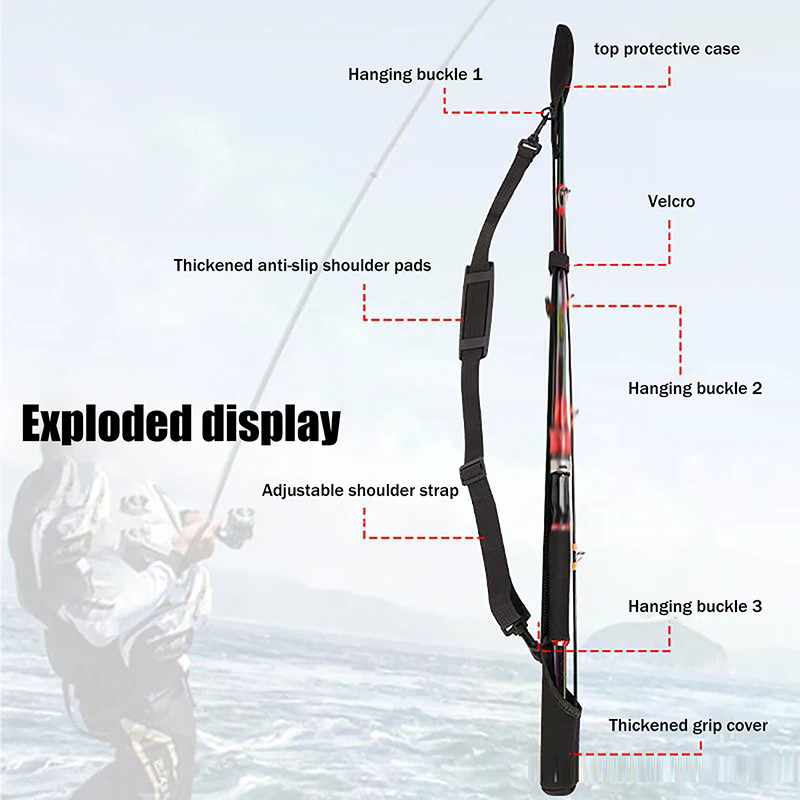 Adjustable Fishing Rod Storage - Reel Bag recensione e prezzo