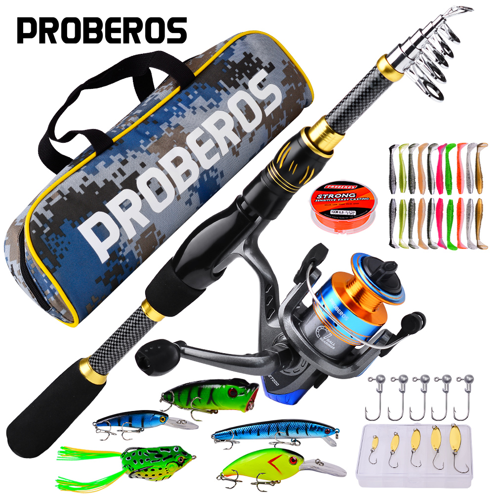PROBEROS 1.5m-2.4m Fishing Rod - Spincast Reel recensione e prezzo