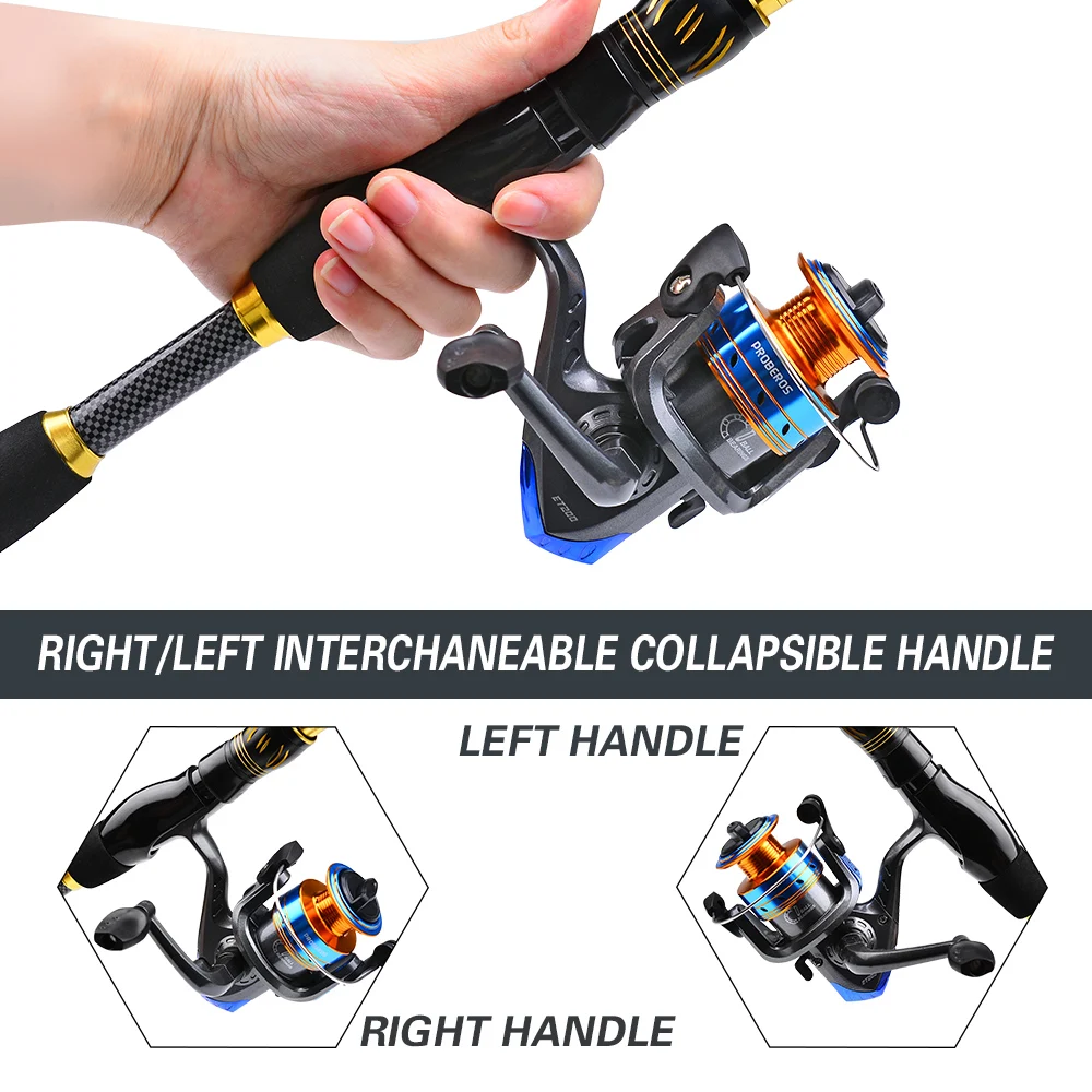 PROBEROS 1.5m-2.4m Fishing Rod - Spincast Reel recensione e prezzo