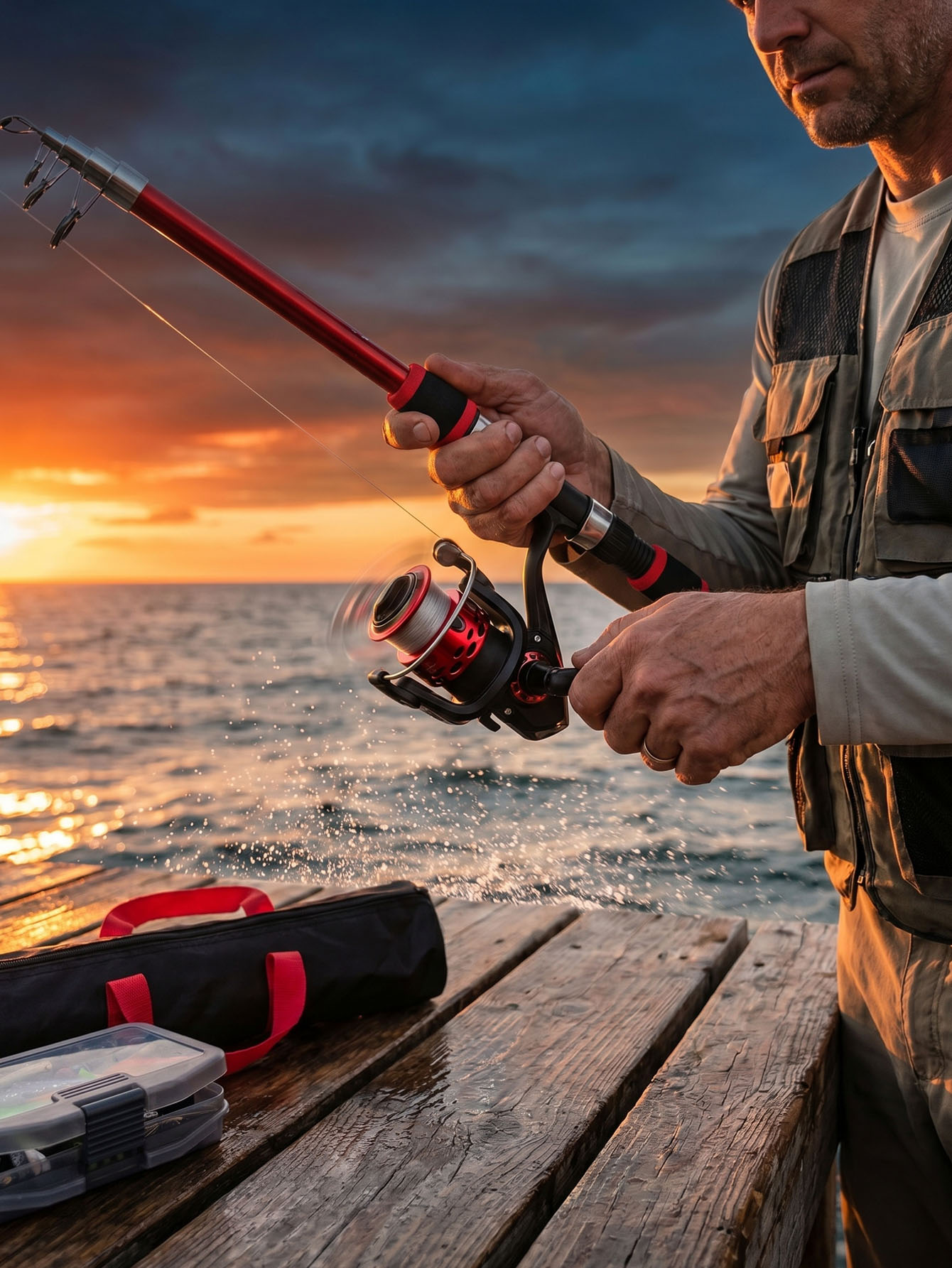 Fishing Rod Reel Combos Collap - Reel Bag recensione e prezzo