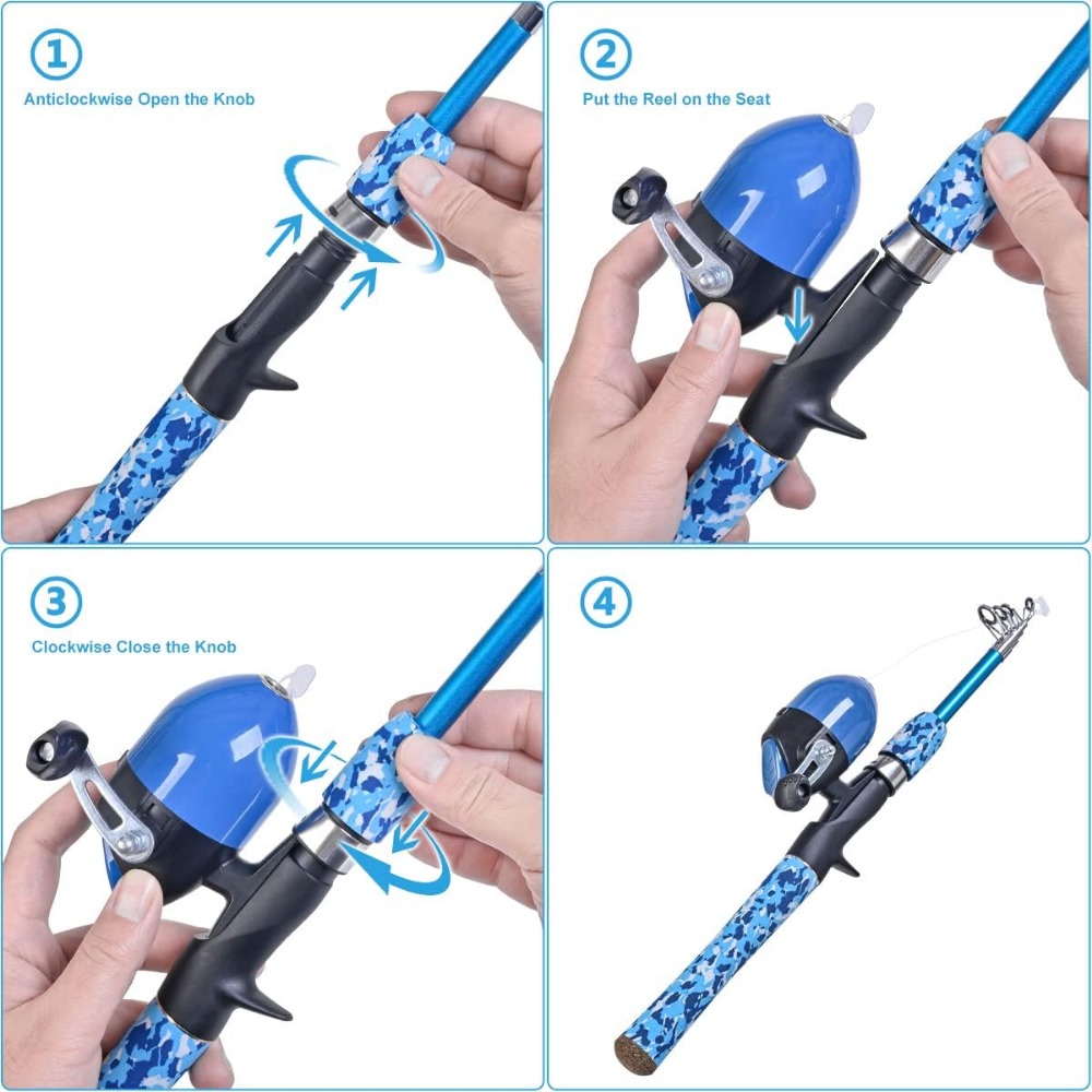 Kids Fishing Pole Set with Ful - Spincast Reel recensione e prezzo