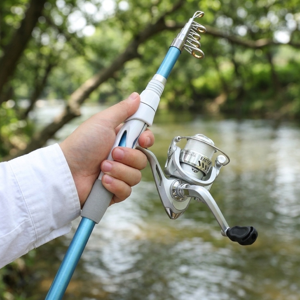 Blue White 1.8M Fishing Rod Re - Reel Bag recensione e prezzo